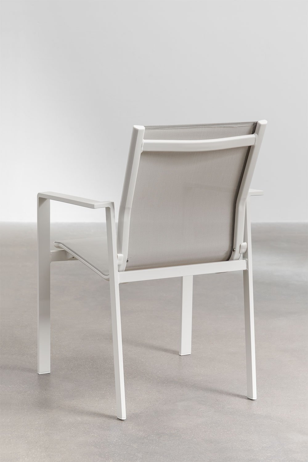 Starmi 90x180-90 cm extendable aluminum table set and 4 Eika garden chairs, gallery image 9