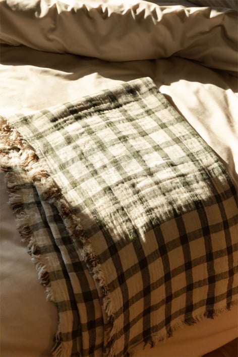 Zujar Cotton Plaid Blanket