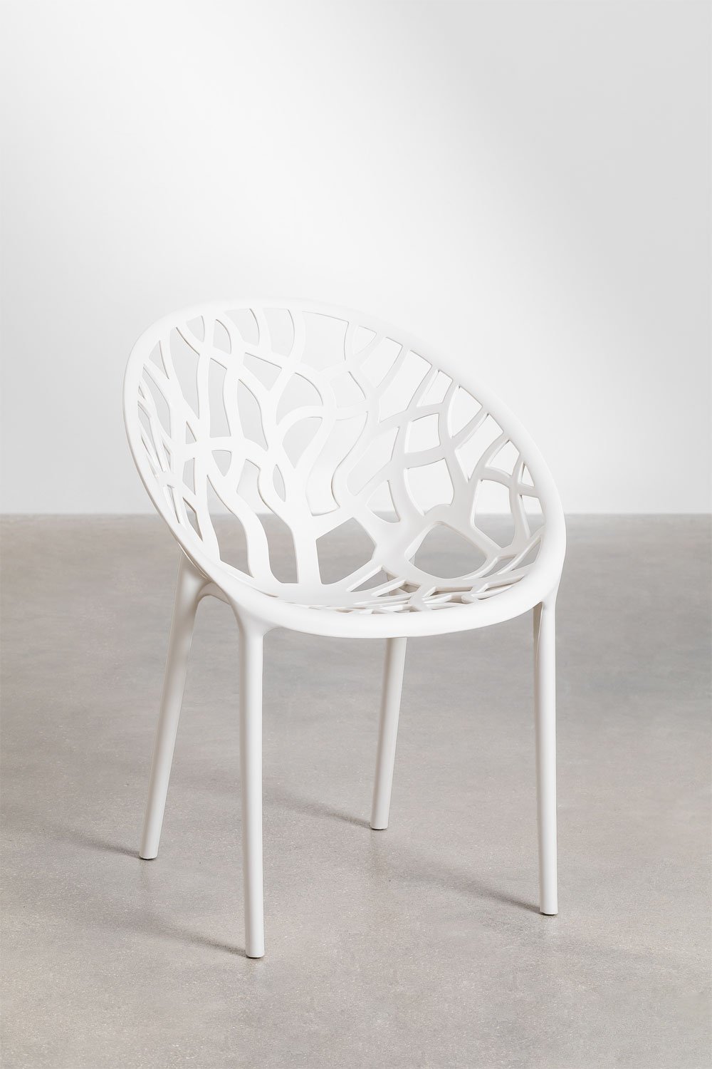 Valerie Ø125 cm round aluminum table set and 6 Ores garden chairs, gallery image 5