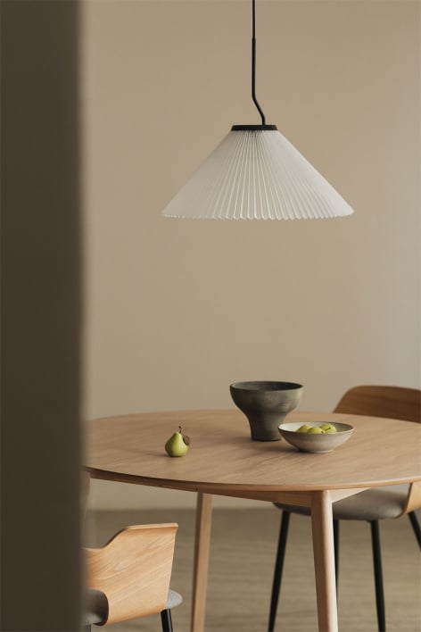 Suellen Metal and Fabric Ceiling Lamp