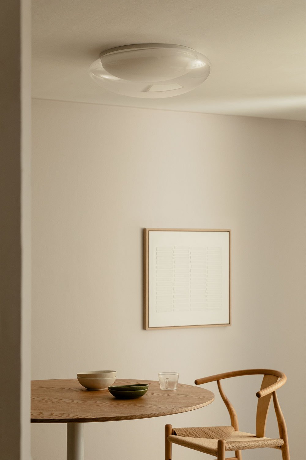 LED Ceiling Lamp in Methacrylate and Metal Salaviza , gallery image 1