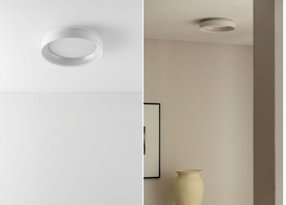 Sarwat LED Ceiling Light in Methacrylate and Aluminum