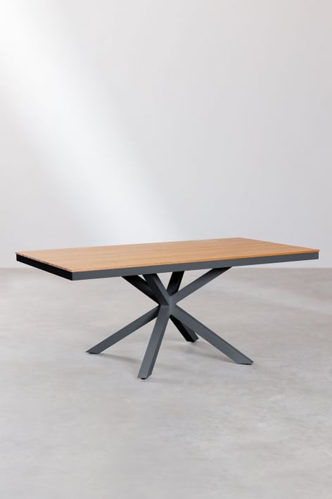Rectangular Aluminum Extendable Garden Table (90-180x90 cm) Starmi - SKLUM