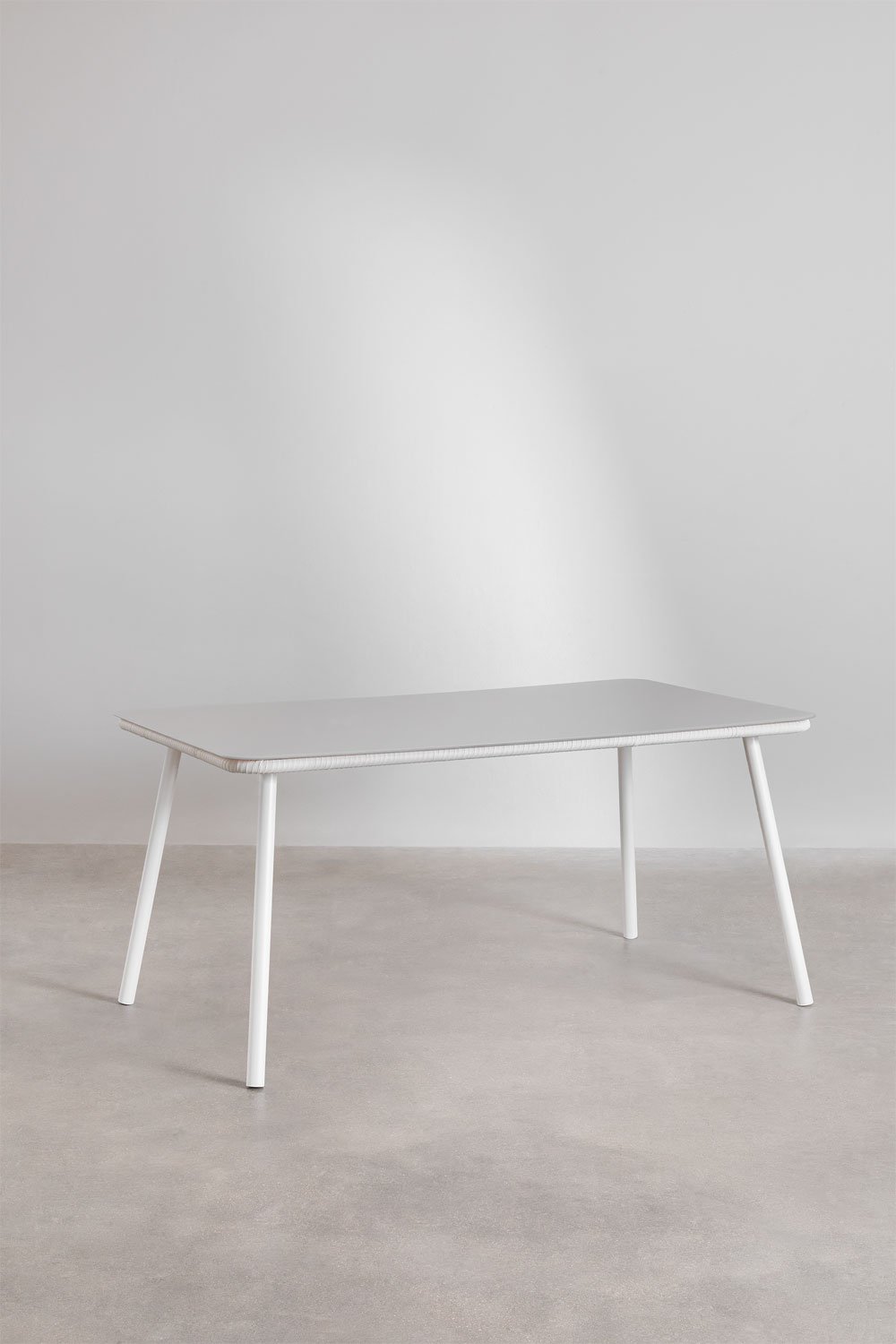 Rectangular Glass & Aluminum Garden Table (160x90 cm) Arhiza, gallery image 2