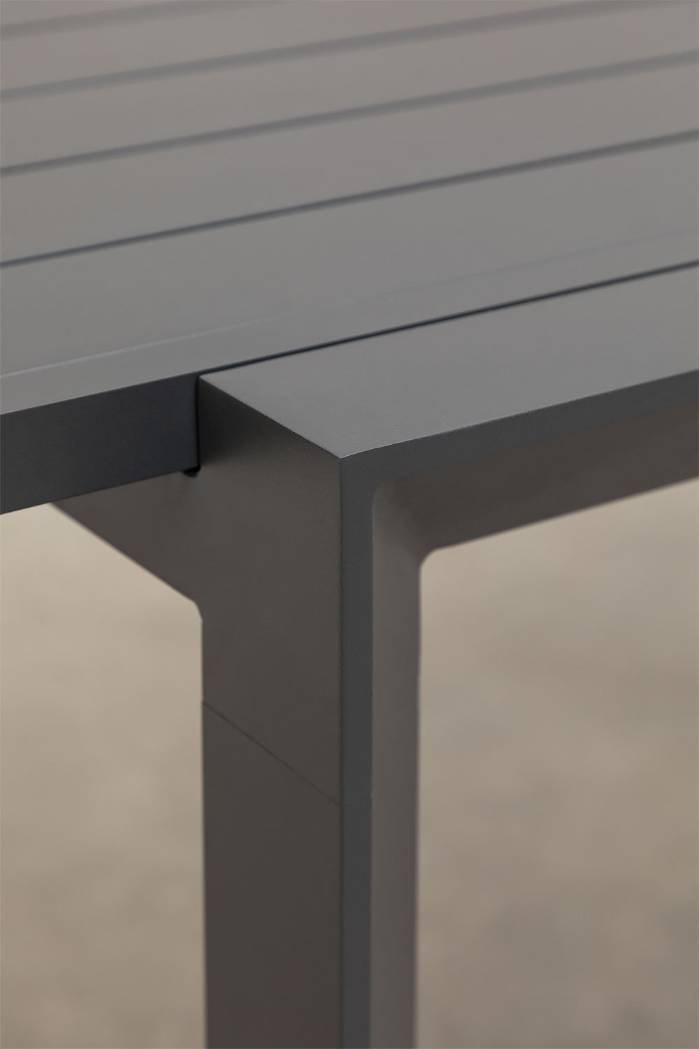 Rectangular garden table 180-240x100 cm extendable in Starmi aluminum, gallery image 5