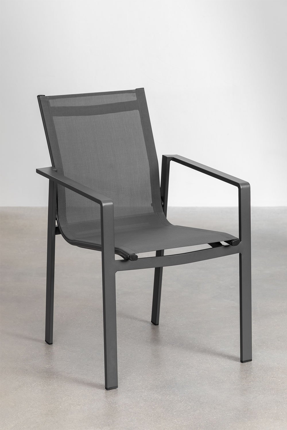 Pack 4 Aluminum Garden Chairs Eika, gallery image 2