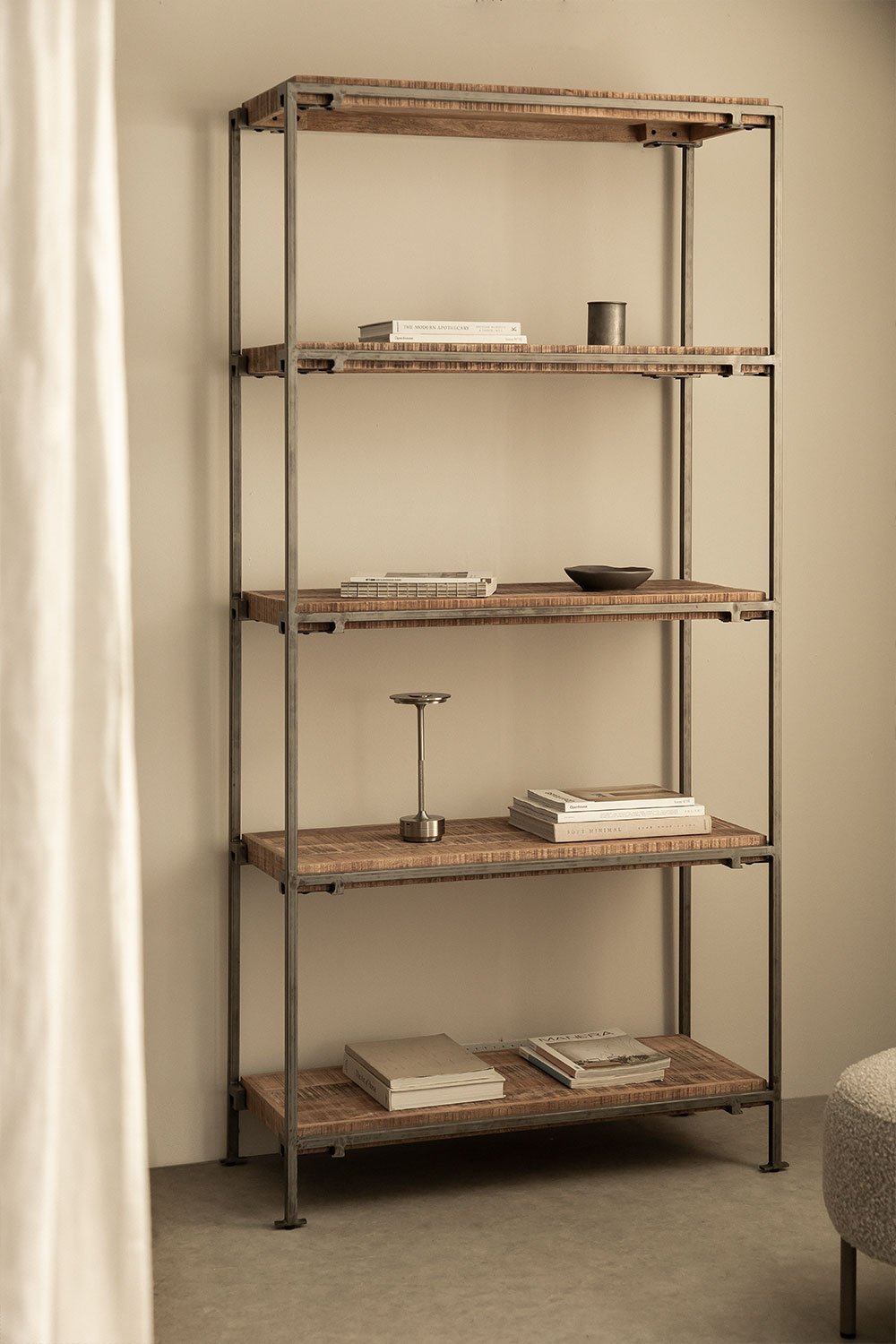 Shelving Unit of 5 shelves Inme Style, gallery image 1