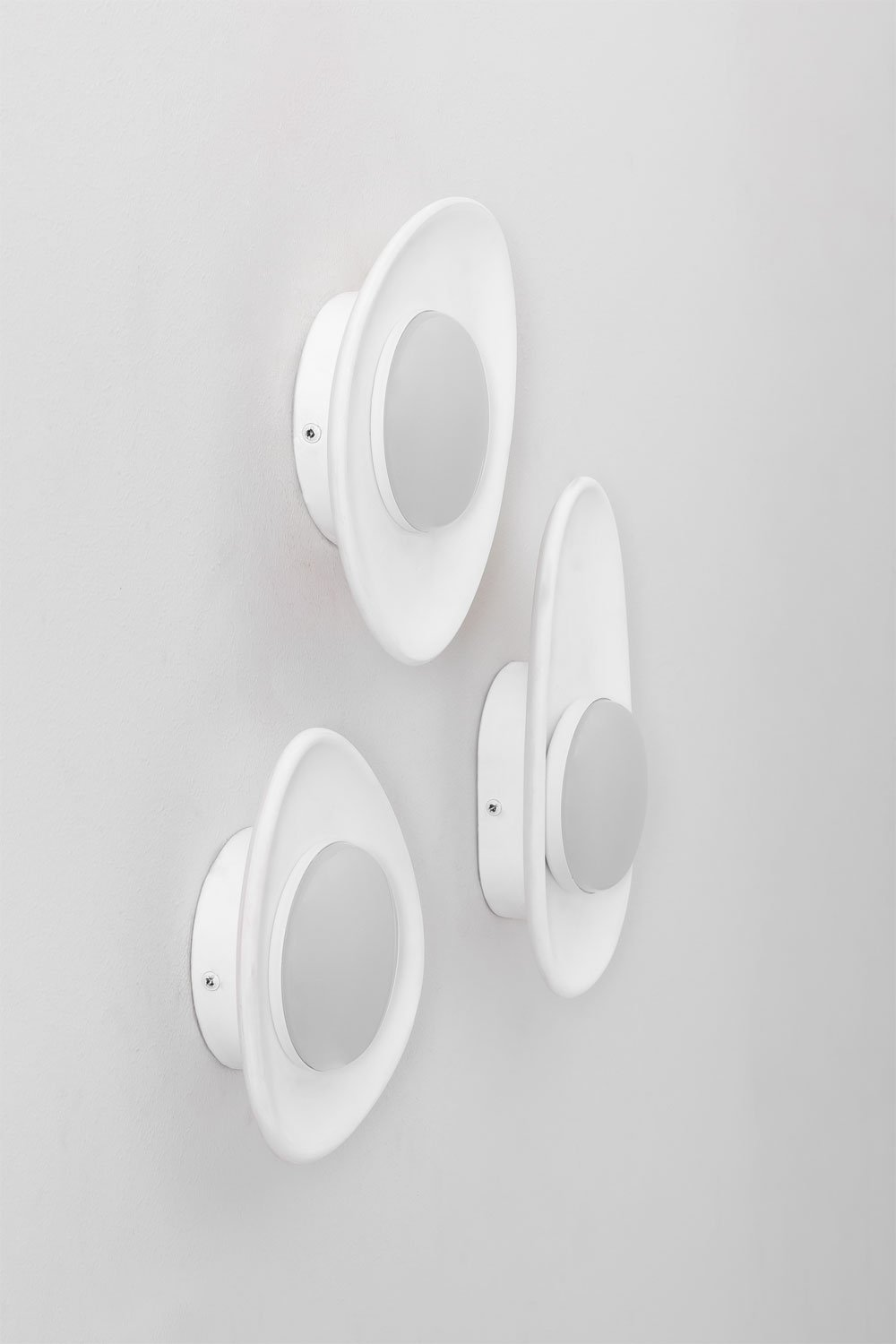 Set of 3 Givert Plaster LED Wall Lights, gallery image 5