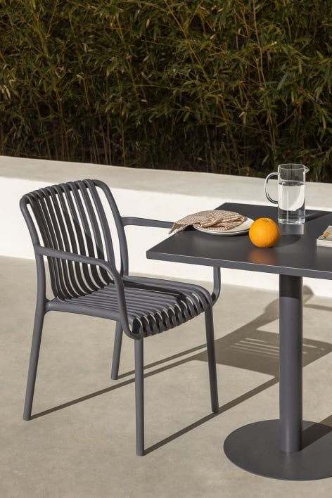Wendell garden chair with armrests
