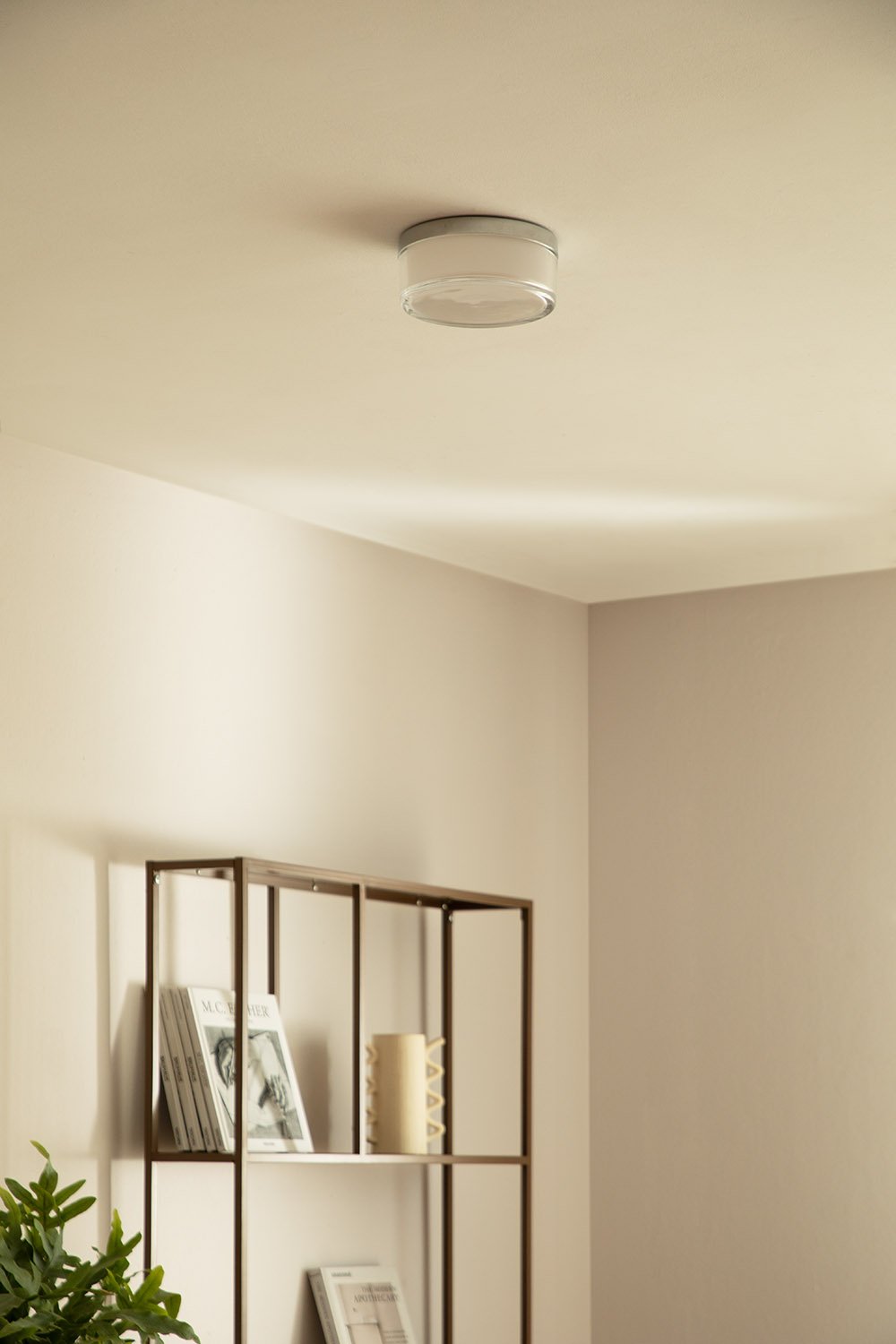 LED Ceiling Lamp in Methacrylate and Metal Dequen, gallery image 1