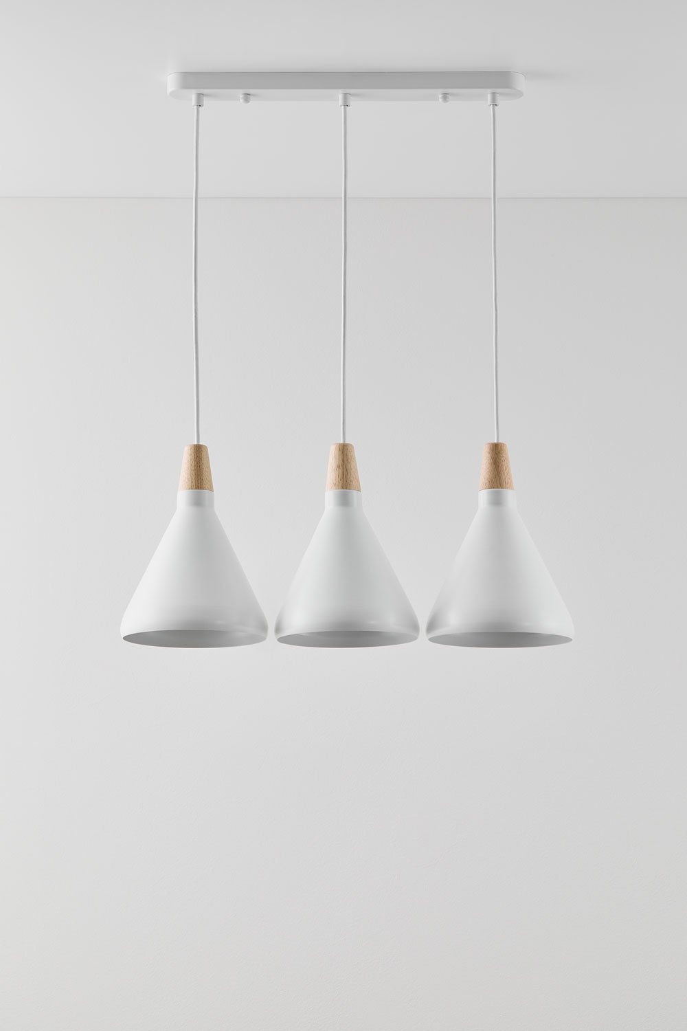 Metal Ceiling Lamp with 3 Light Points Ebrien, gallery image 1