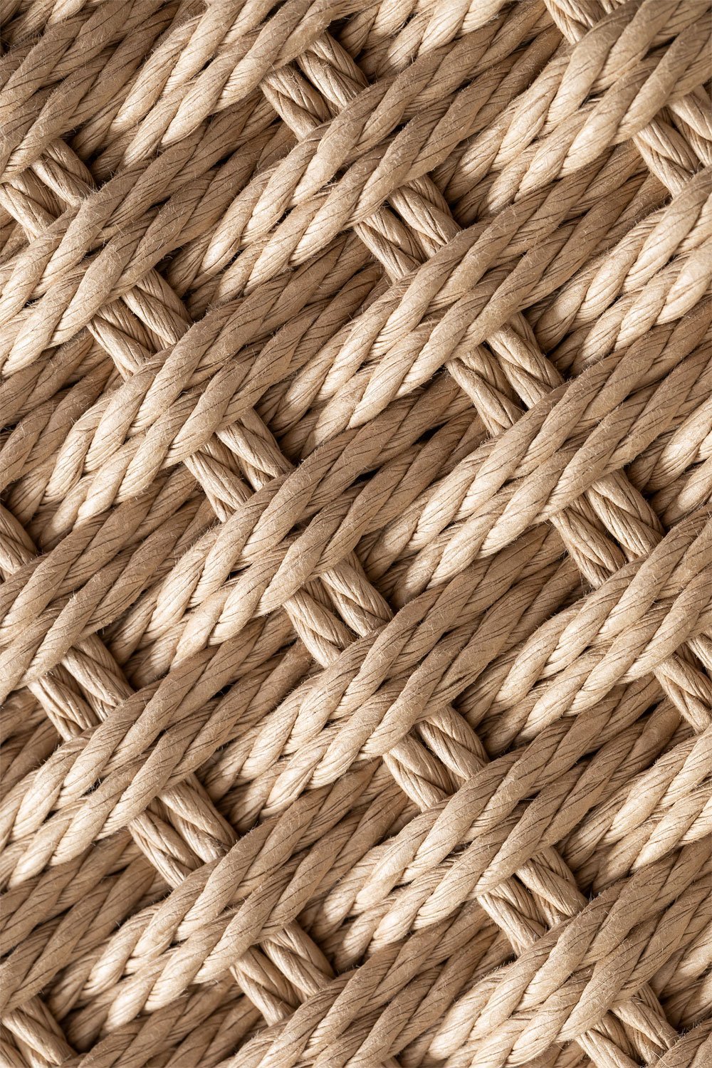 Oak wood and braided rope dining chair Mara, gallery image 10