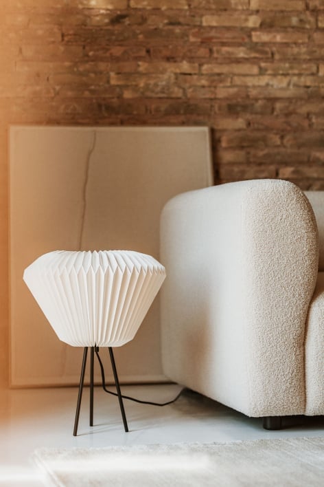 Brenze Paper and Metal Table Lamp