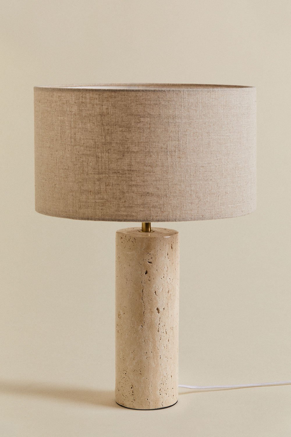 Bolgar travertine table lamp, gallery image 2