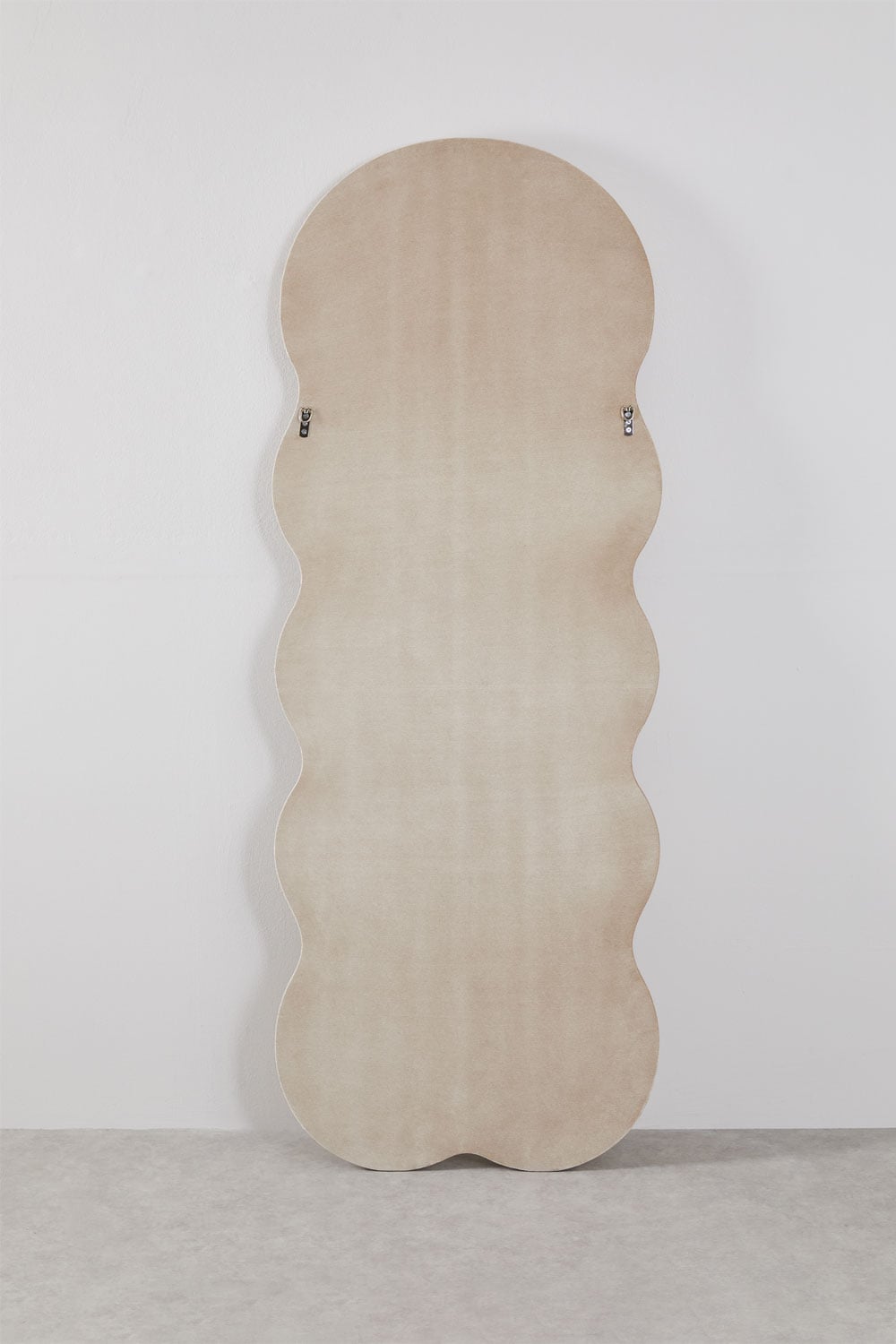 Irregular wall mirror 60x160 cm upholstered Evelyn, gallery image 5
