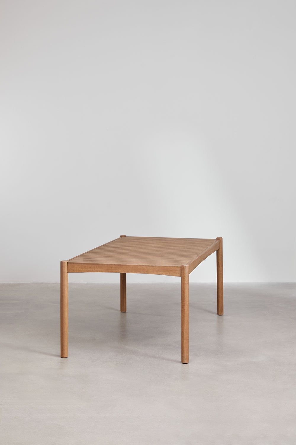 Rectangular dining table in eucalyptus wood (200x100 cm) Aderyn - SKLUM