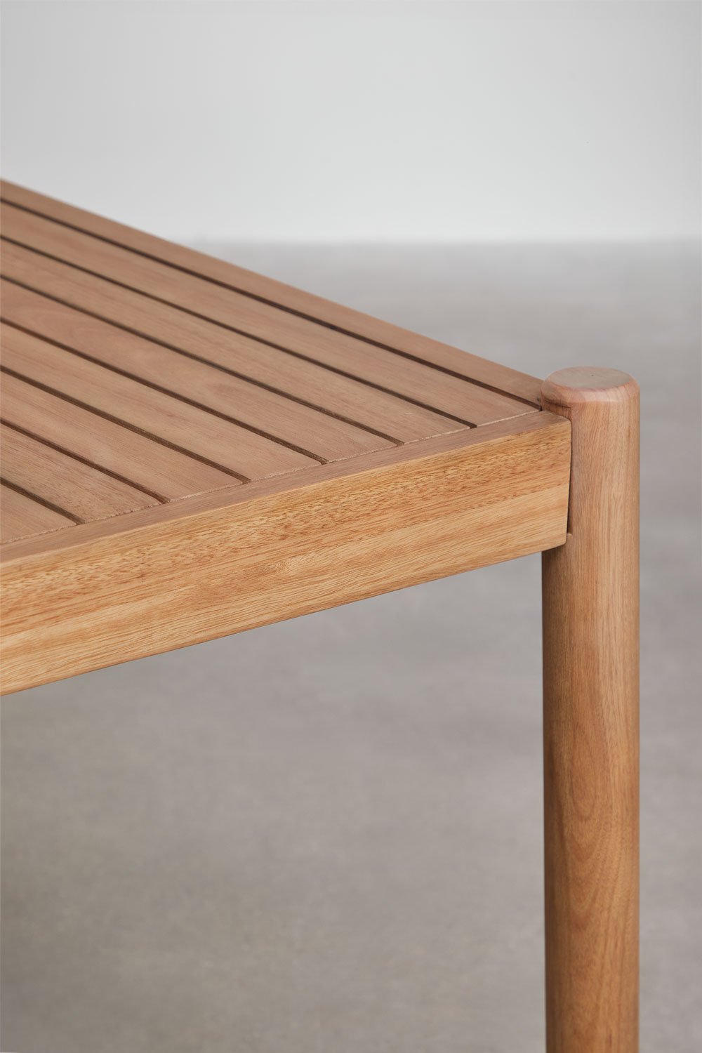 Rectangular dining table in eucalyptus wood (200x100 cm) Aderyn, gallery image 4