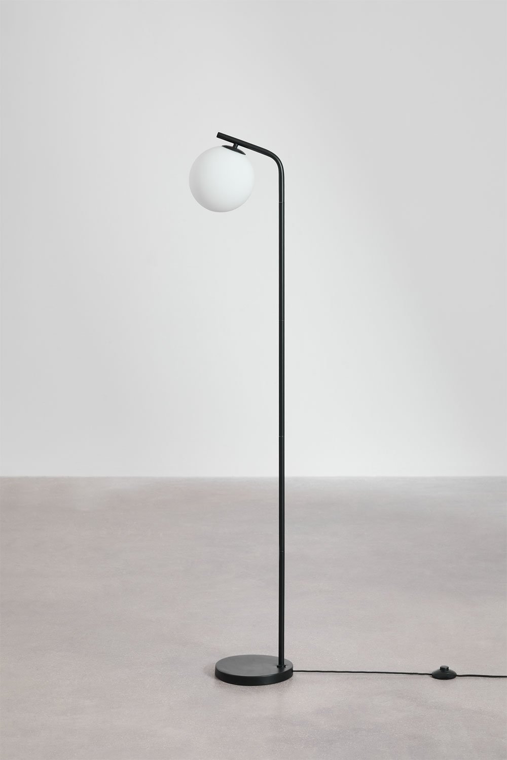 Alligier Metal and Glass Floor Lamp, gallery image 1