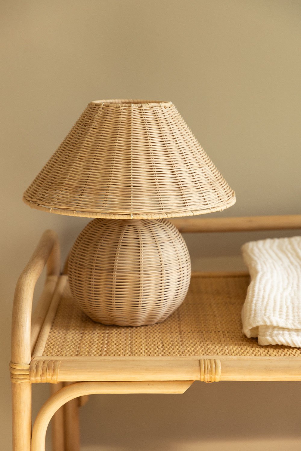 Menara Rattan Table Lamp , gallery image 1