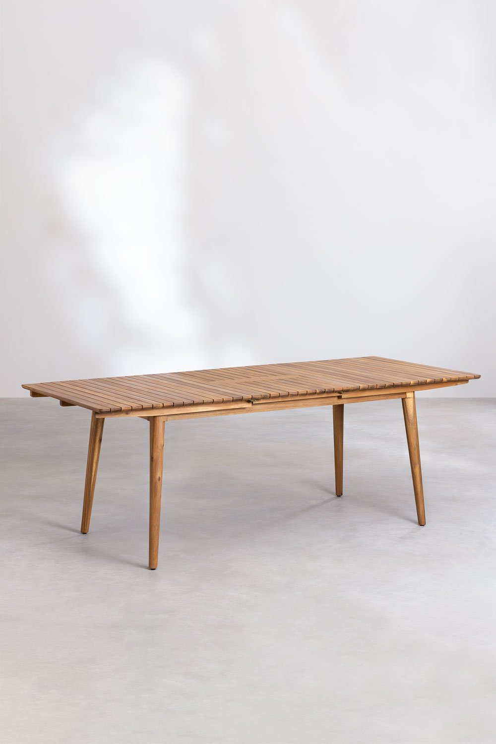 Extendable Dining Table in Acacia Wood (160-210x90 cm) Tenay, gallery image 2