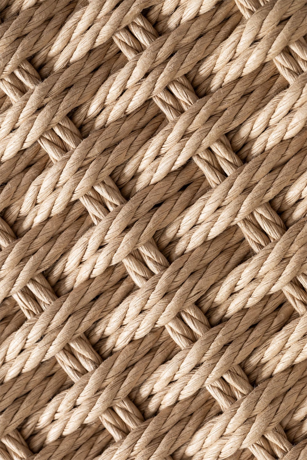 Pack of 2 garden chairs in oak wood and Mara braided rope , gallery image 8