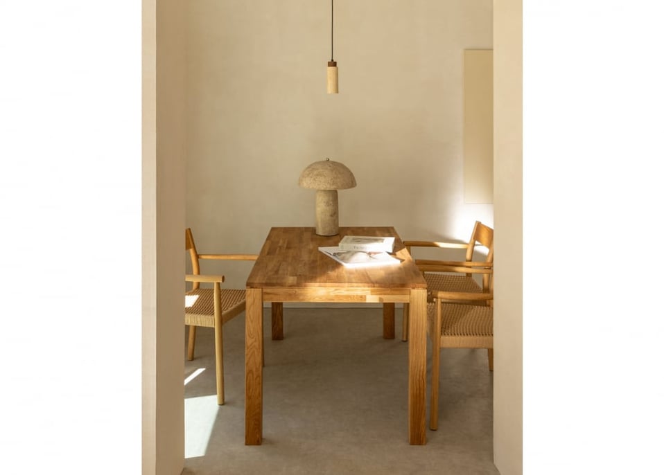 Rectangular Oak Dining Table (140x80 cm) Romer