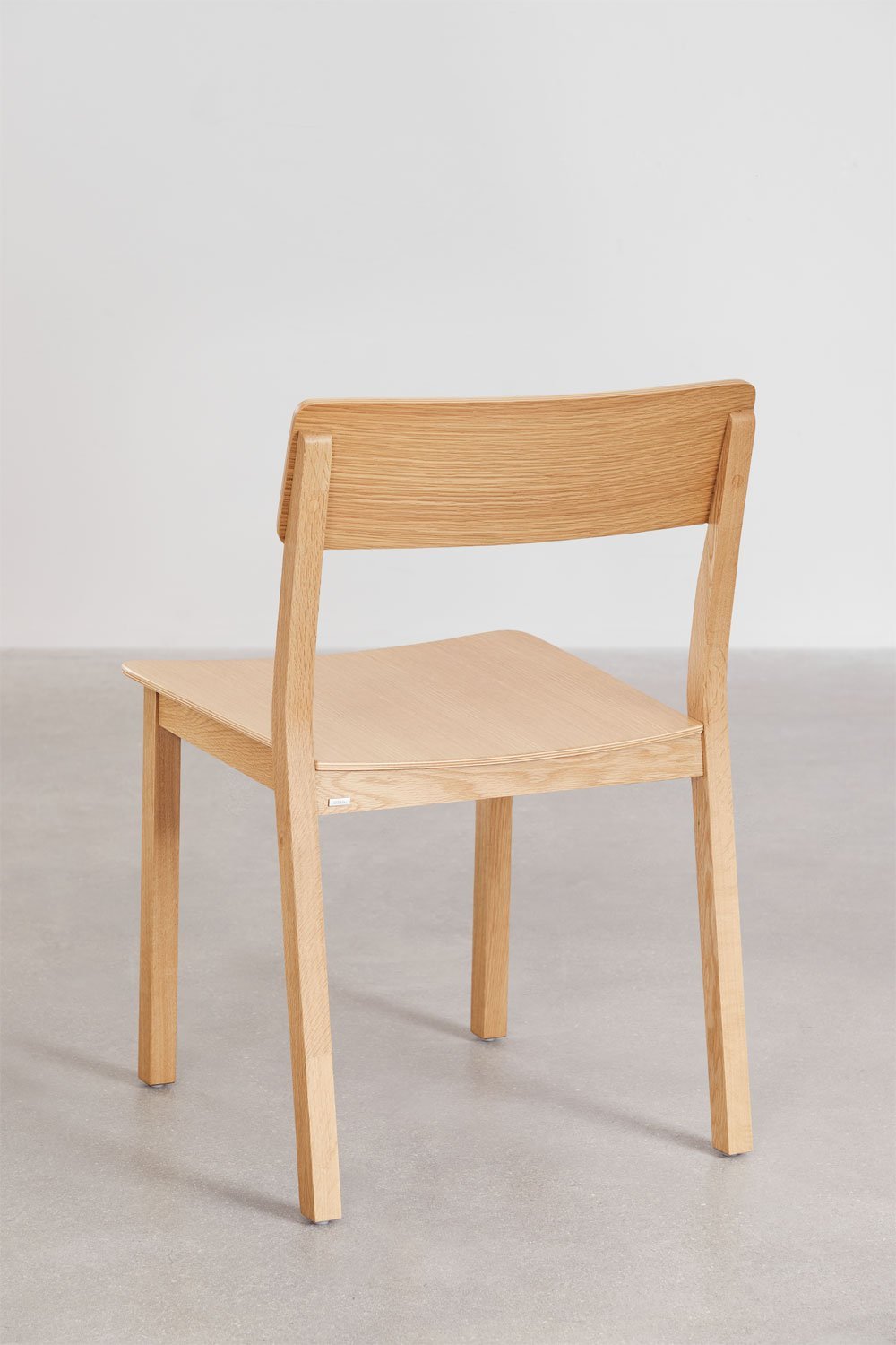 Umber wooden dining chair, gallery image 5