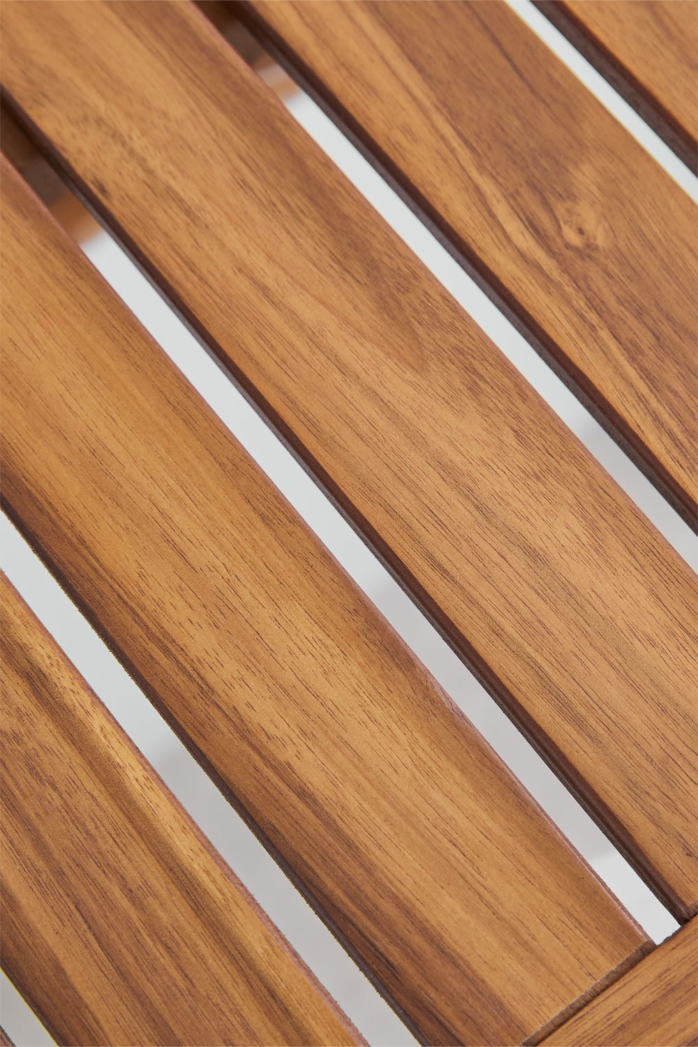 Rectangular hanging and folding garden table 65x60 cm in acacia wood Delawer, gallery image 7