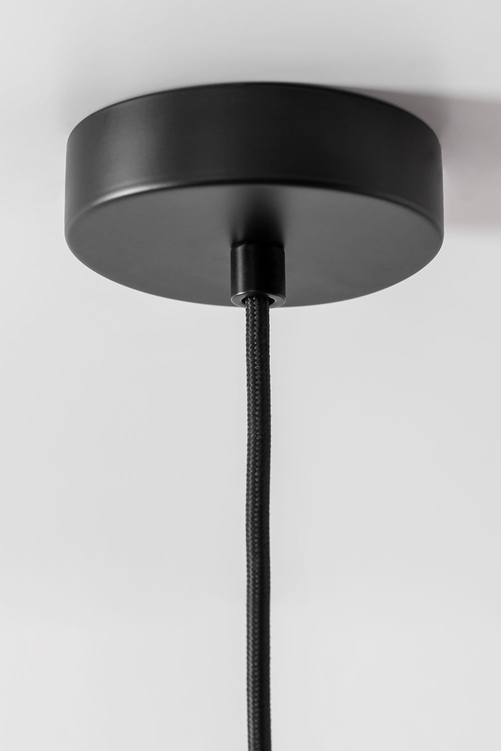 Uvol hanging ceiling lamp in iron with crystal ball, gallery image 5