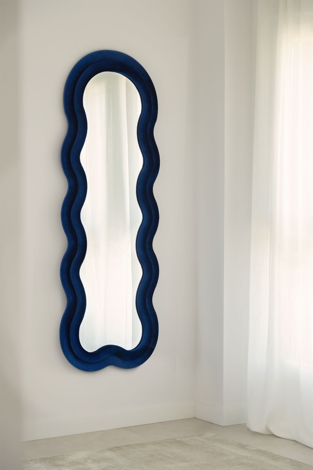 Upholstered wall mirror 60x160 cm Evelyn, gallery image 1