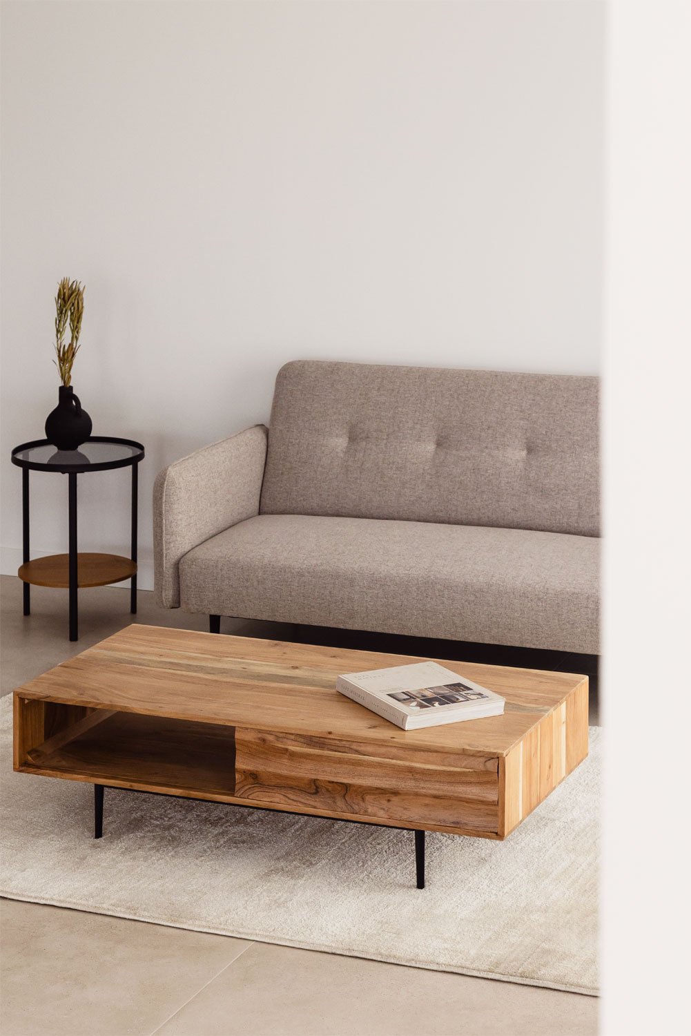 Petter Acacia Wood Coffee Table, gallery image 1