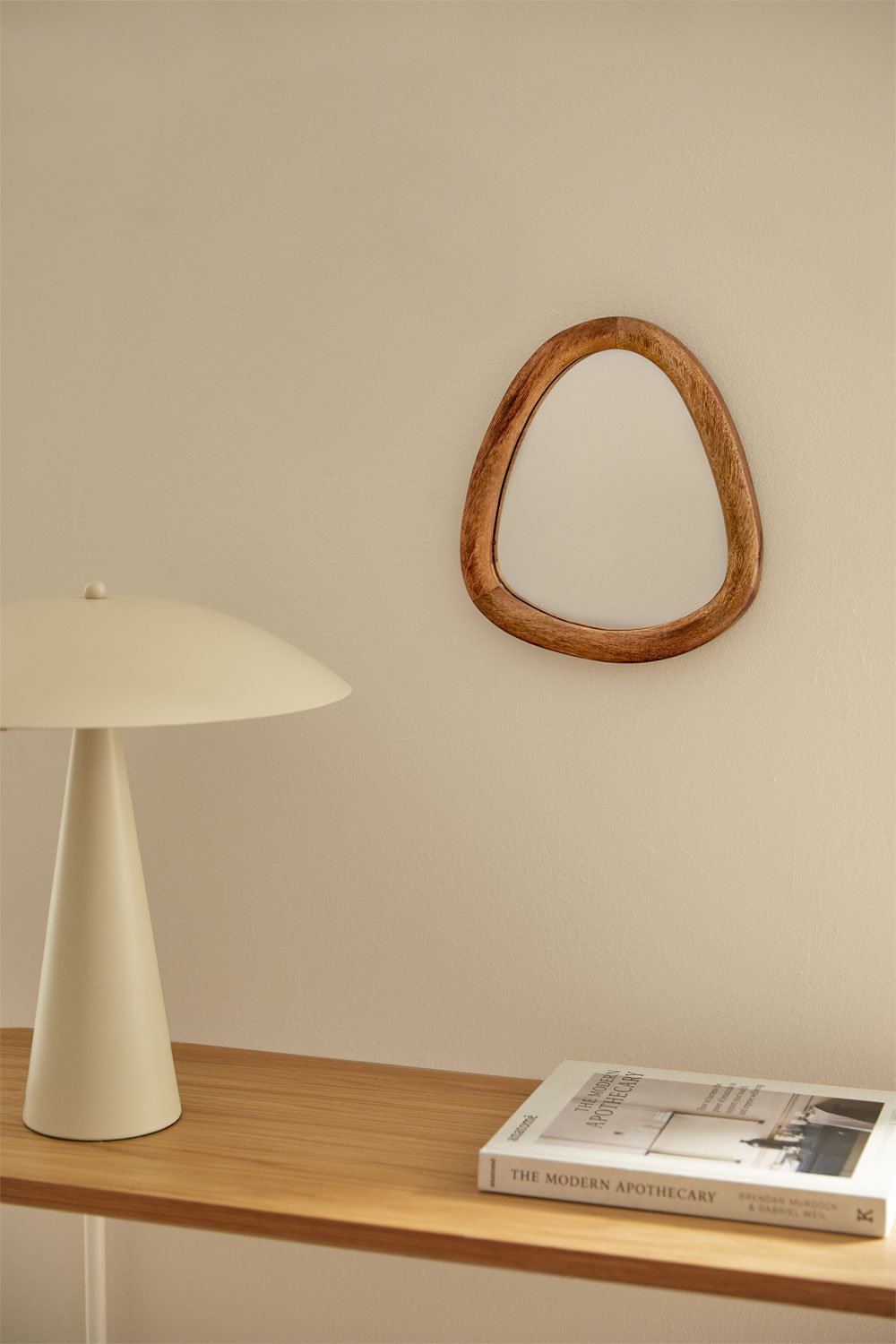 Gabael Mango Wood Wall Mirror, gallery image 1