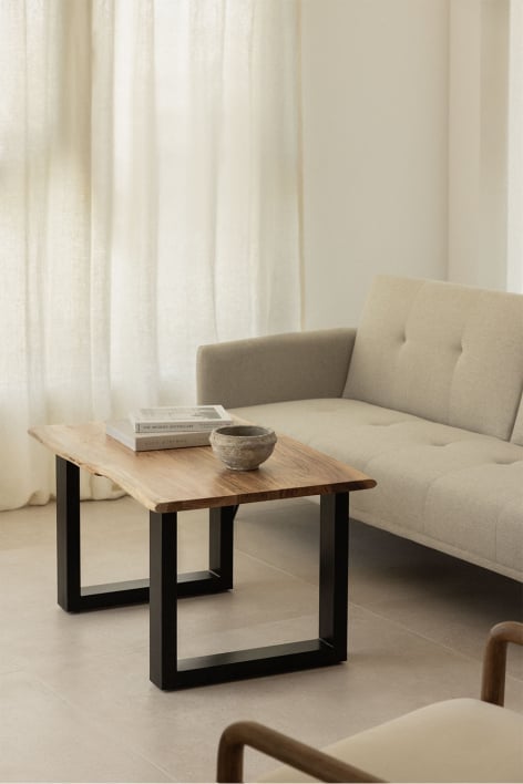 Rectangular Coffee Table in Acacia Wood (90x60 cm) Sami