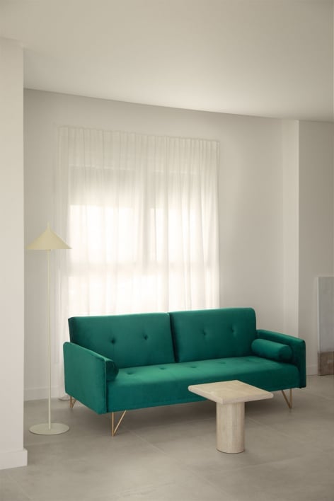 3 Seater Reclining Velvet Sofa Jehrd Essentials