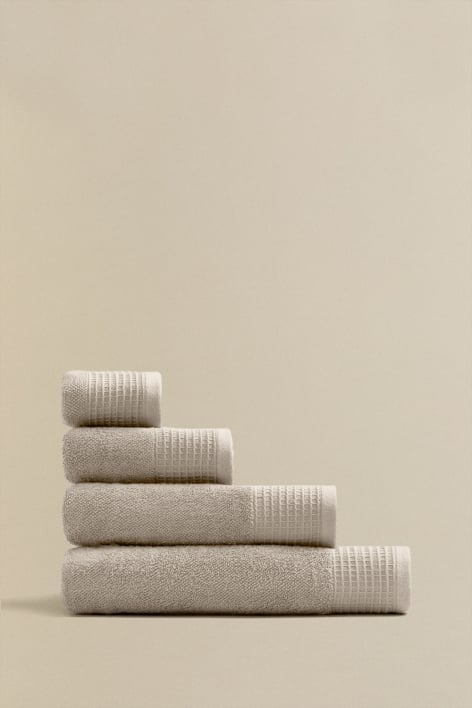 Terry cotton towel with Claritone border