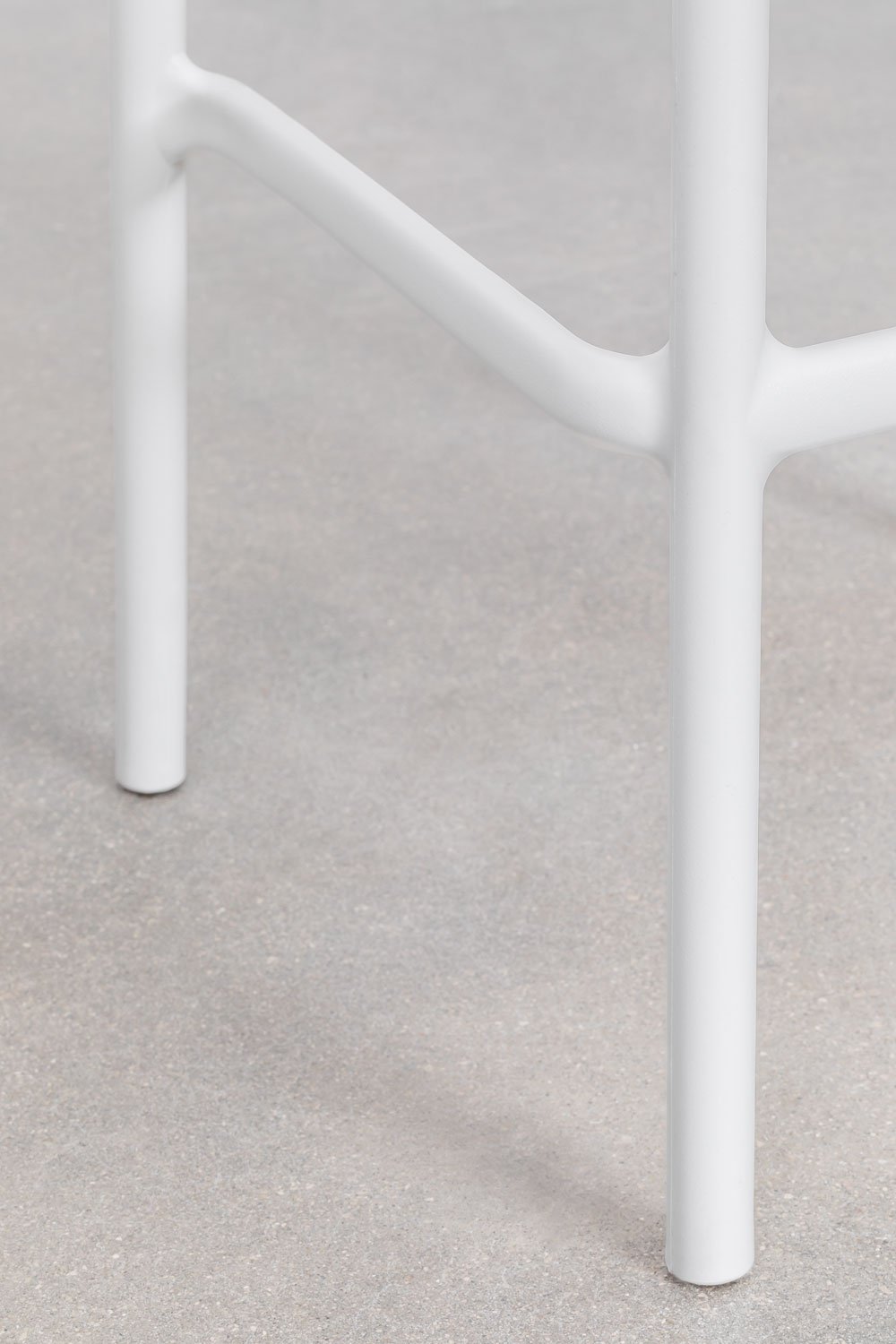 Pack of 4 stackable high stools in Wendell polypropylene, gallery image 5