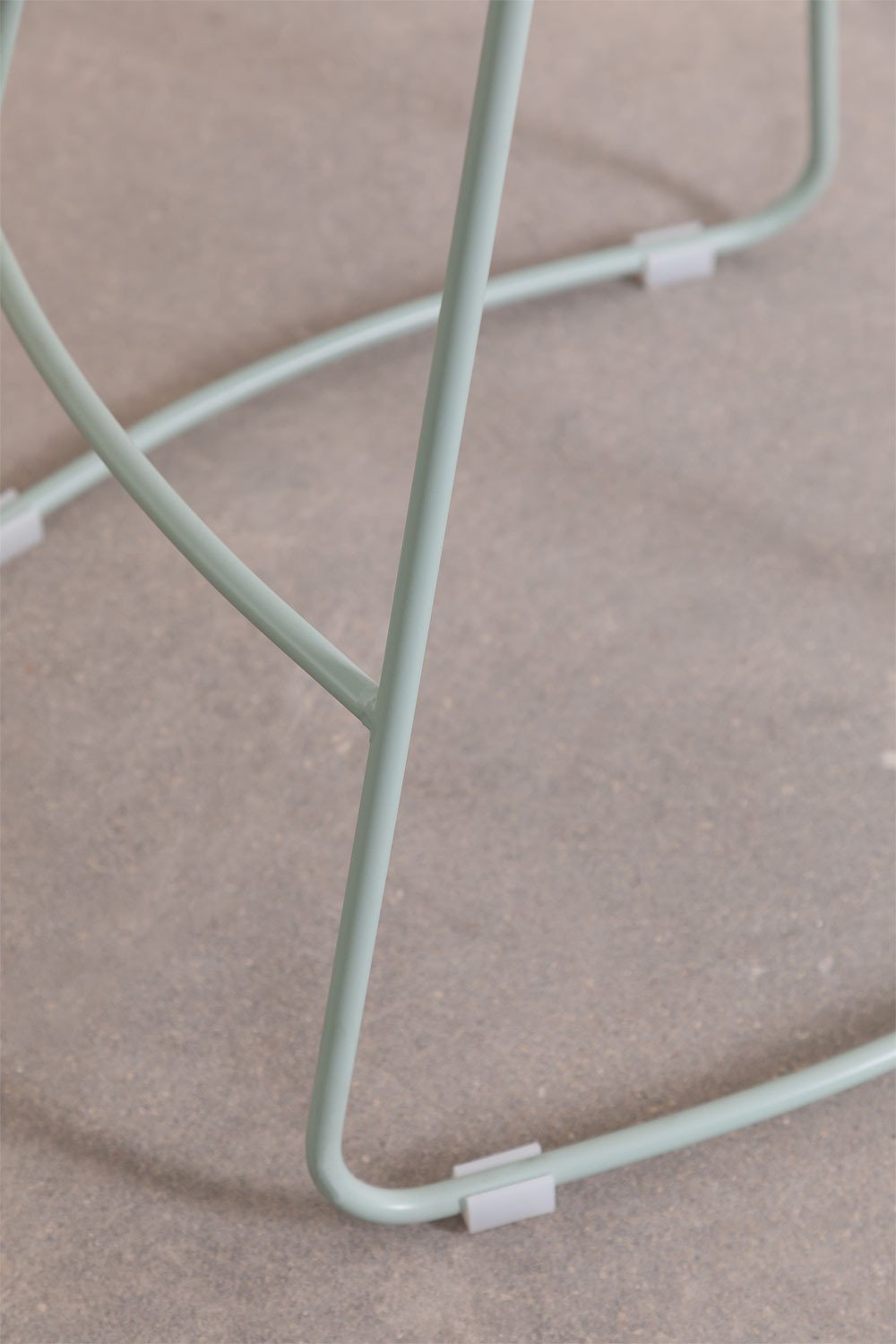 Pack of 2 high stools in steel and elm wood Neicol, gallery image 7