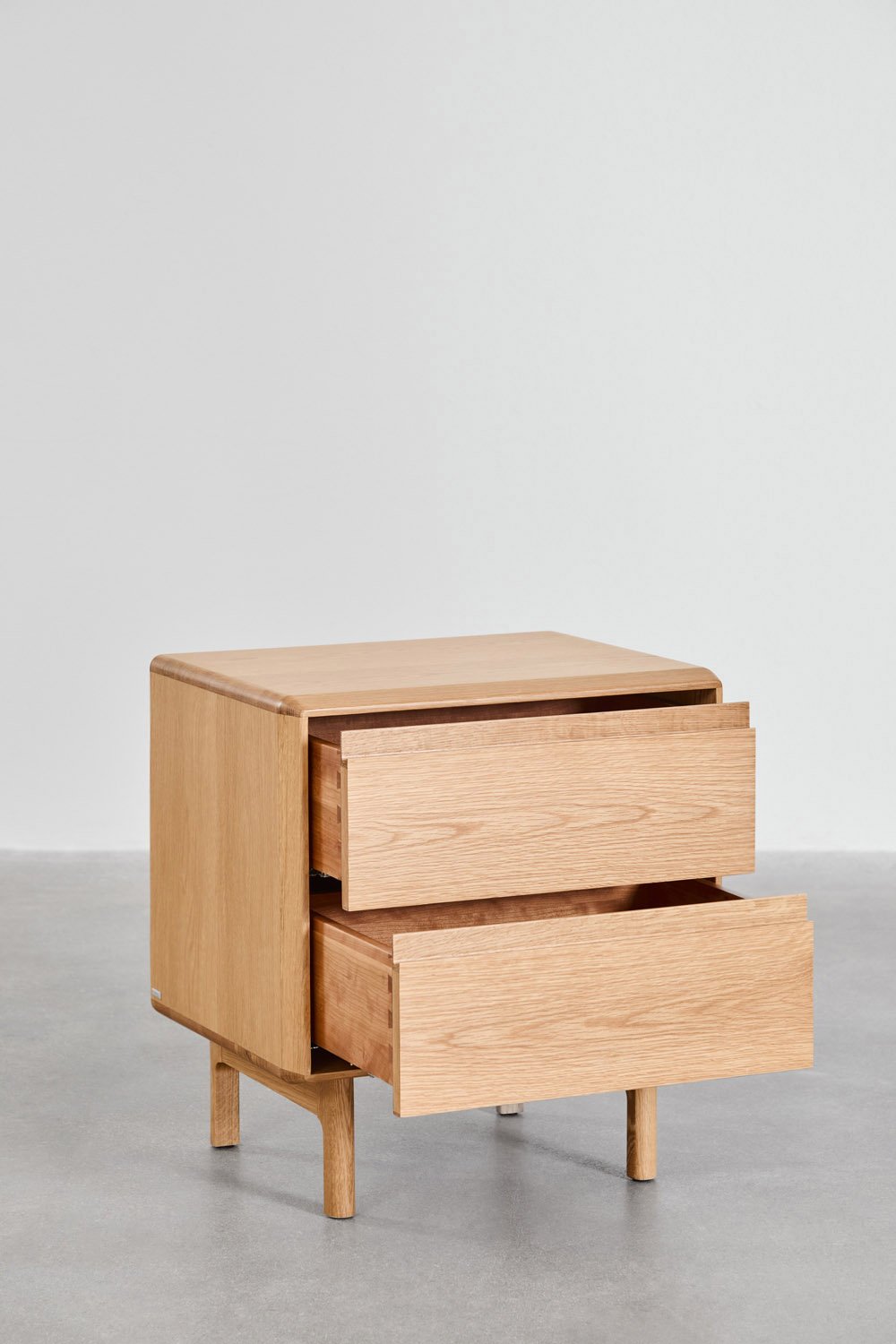 Treveris wooden bedside table, gallery image 3