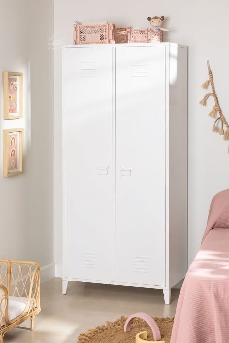 Pohpli steel 2-door locker cabinet