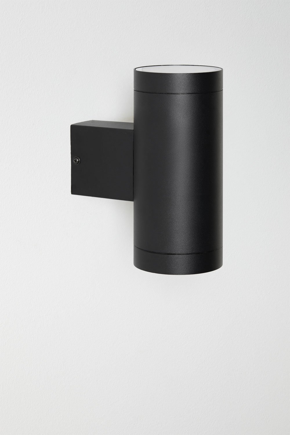 Bixent outdoor wall light in aluminium with 2 light points, gallery image 1