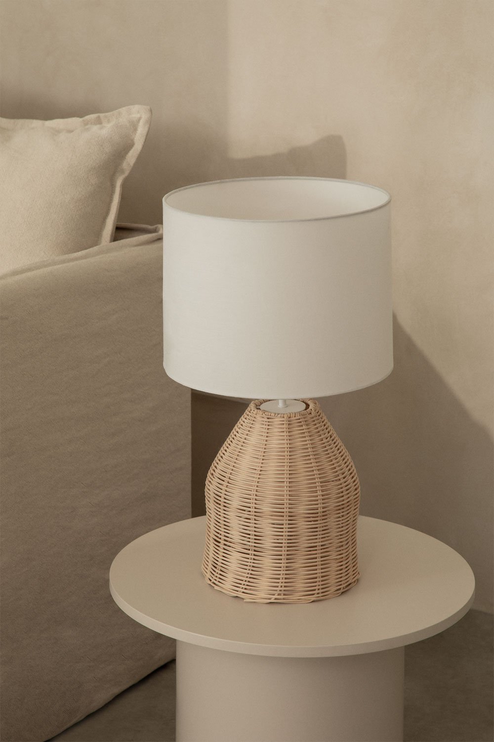 Zakai Rattan Table Lamp, gallery image 1