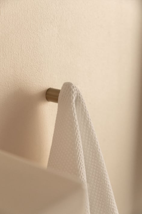 Stainless steel bathroom hanger Devon - Brushed Grey