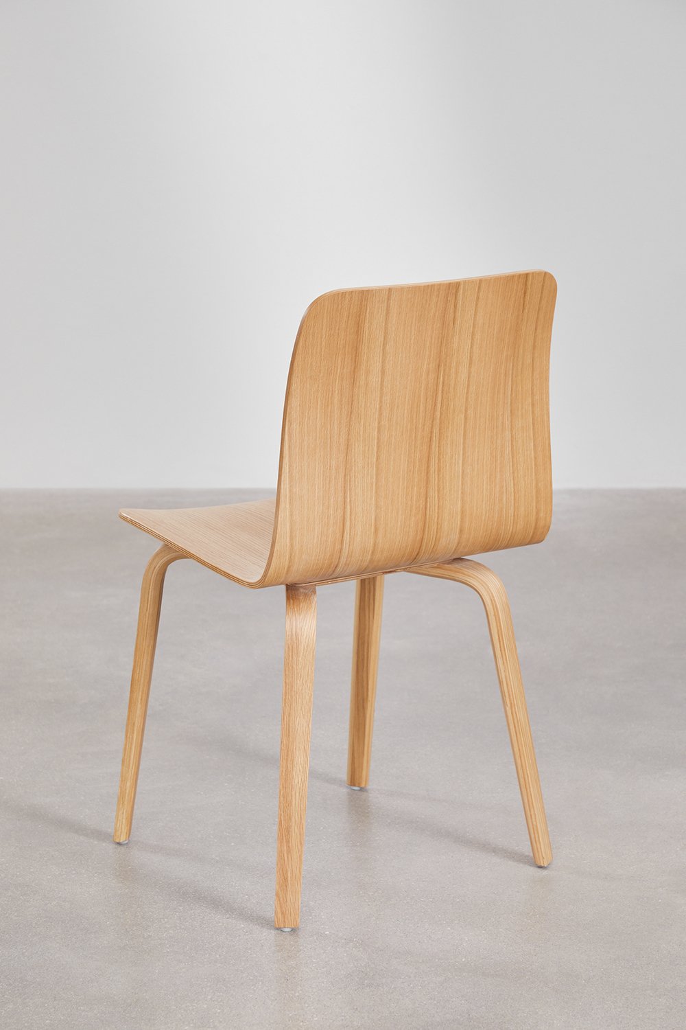 Pack of 4 Elionora wooden dining chairs, gallery image 4