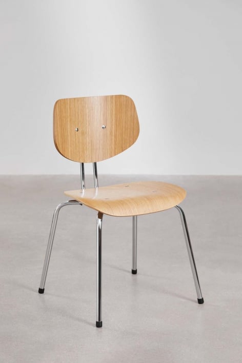 Pack of 2 Odelys wooden dining chairs