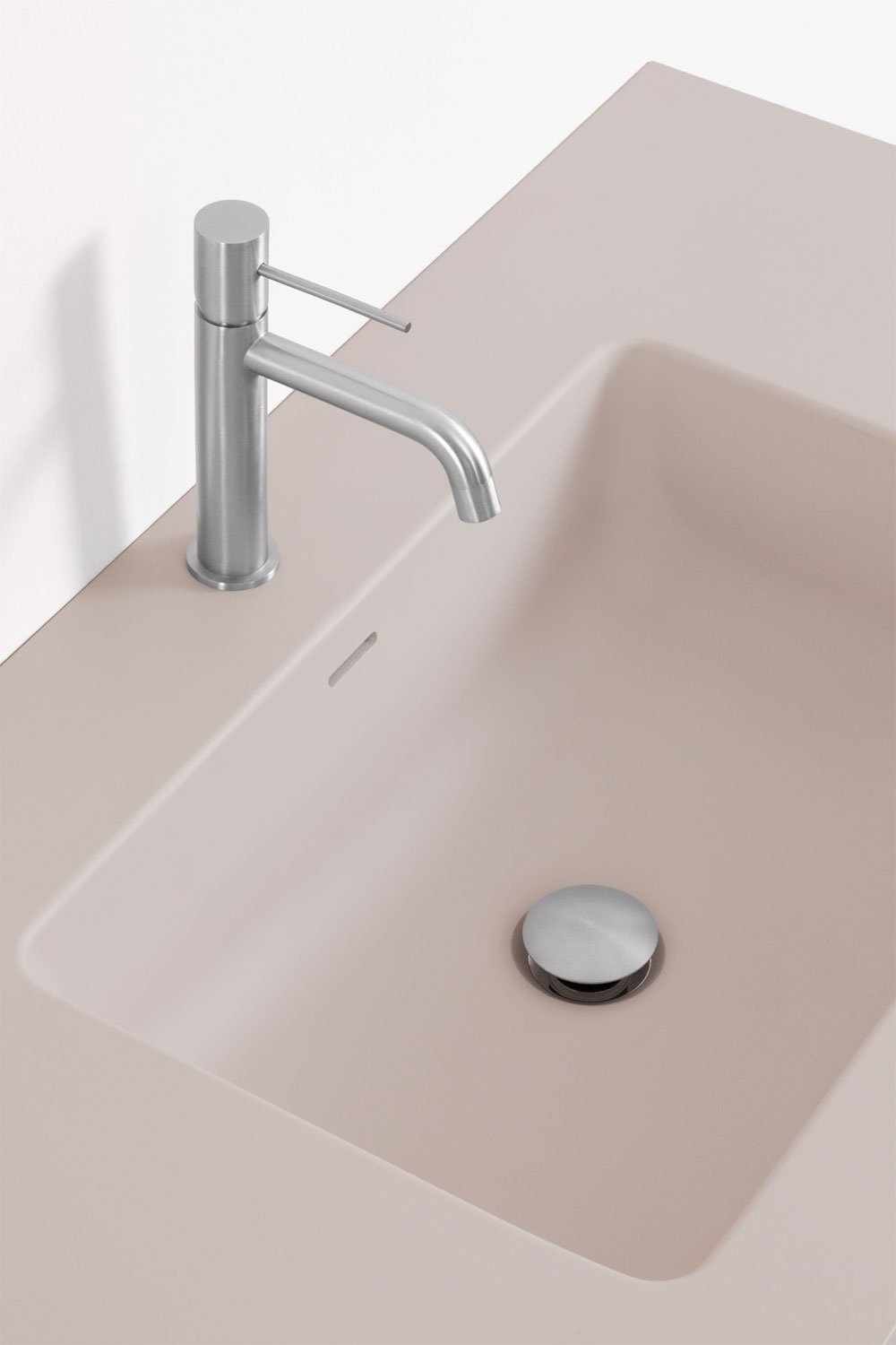 Macrae suspended wooden bathroom furniture set with integrated sink, gallery image 4