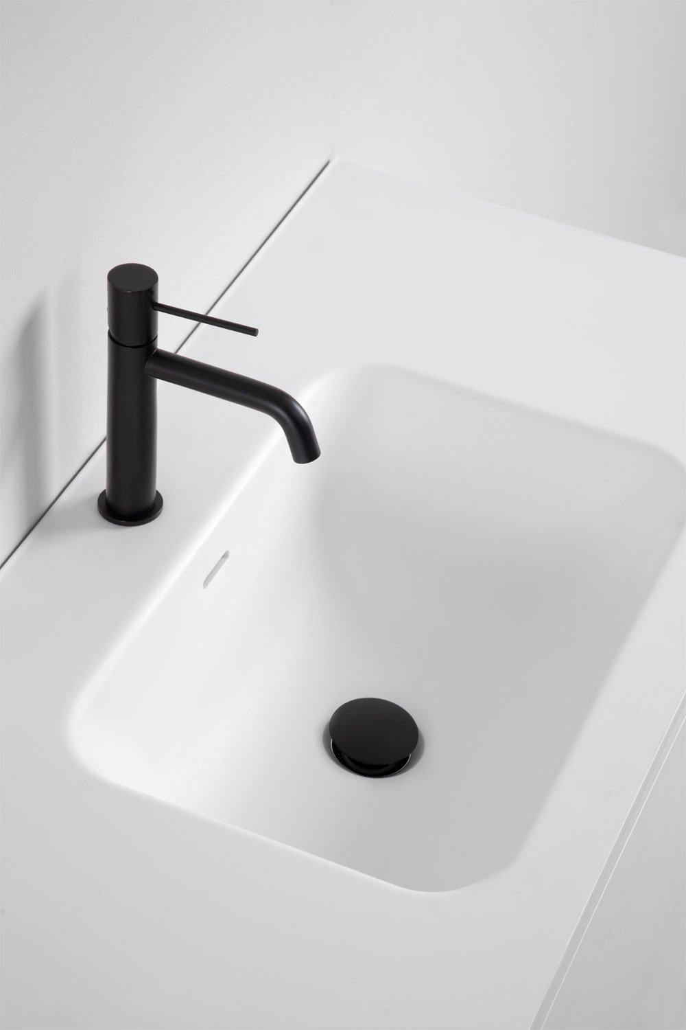 Macrae wooden bathroom furniture set with integrated sink, gallery image 4