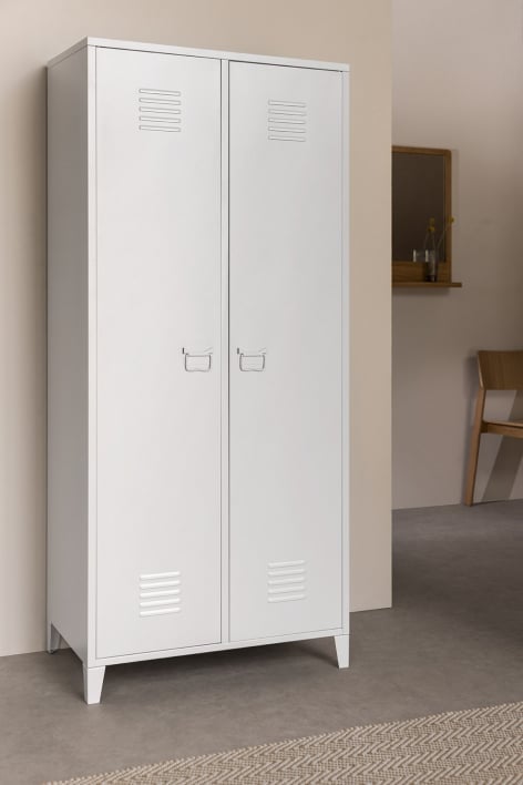 Pohpli steel 2-door locker cabinet