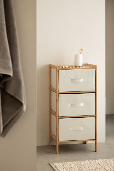 Nafan bamboo chest of drawers