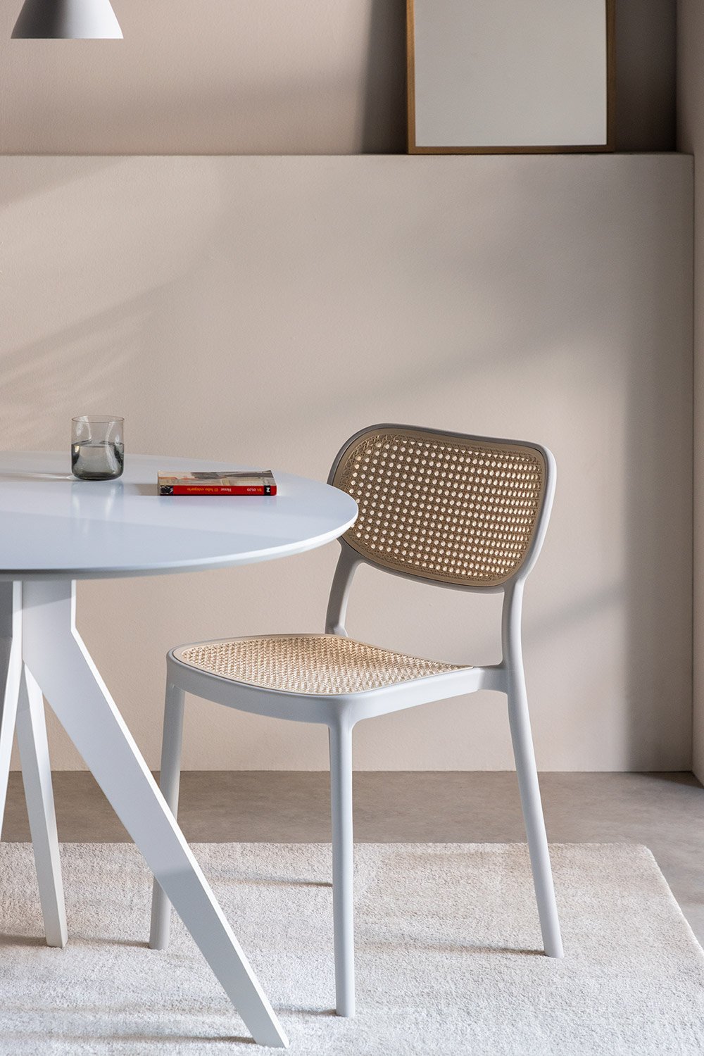 Pack of 2 Omara Stackable Dining Chairs, gallery image 1