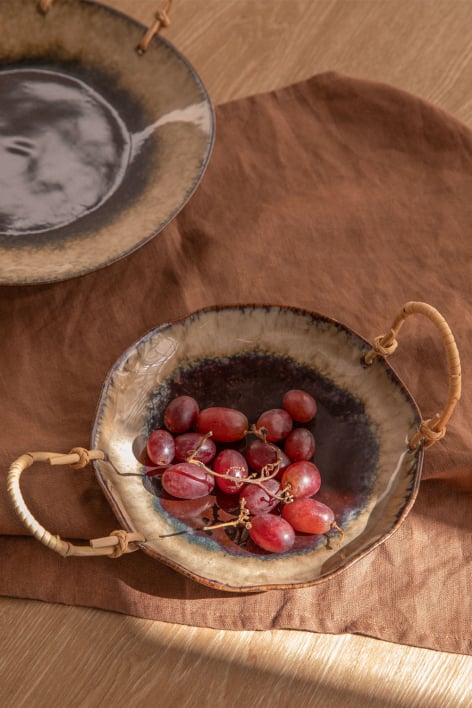 Decorative tray in Zamar ceramic